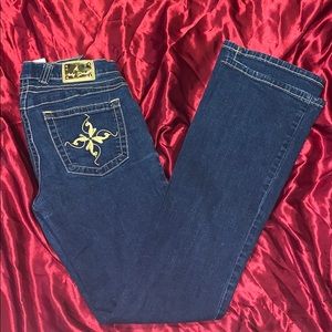 baby phat bootcut/wide-leg jeans